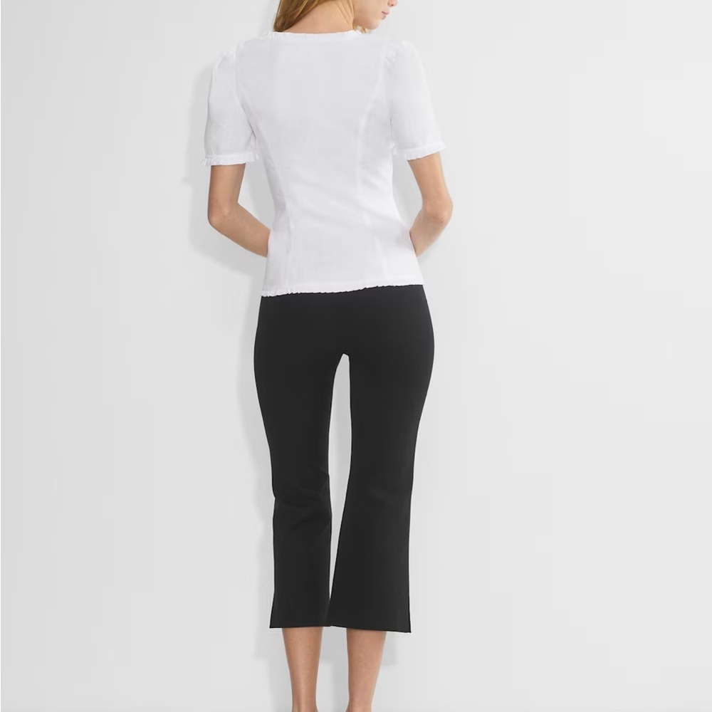 Aritzia Masquerade Linen new Organic linen scoopneck blouse Size 2XS - Picture 4 of 13